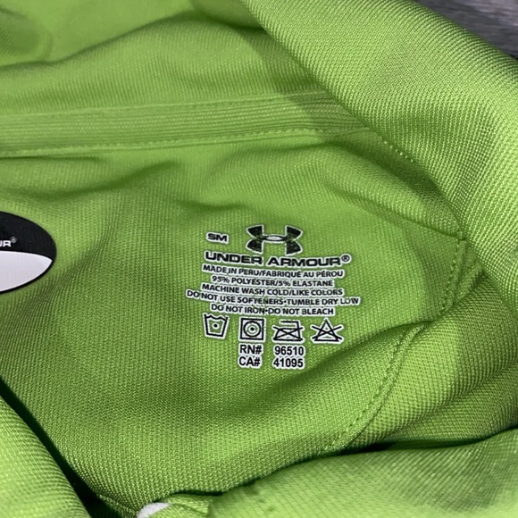 Under Armour | Woman’s Collared Lime Green Polo Tee - Size Small - Picture 7 of 12